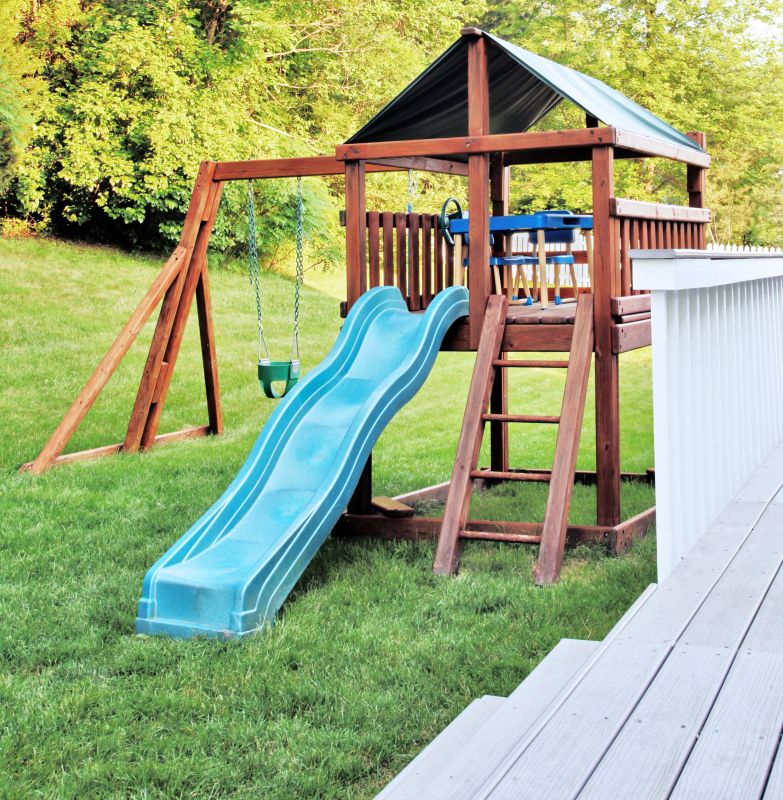 Wooden Swing Set Installation in Longmont, CO